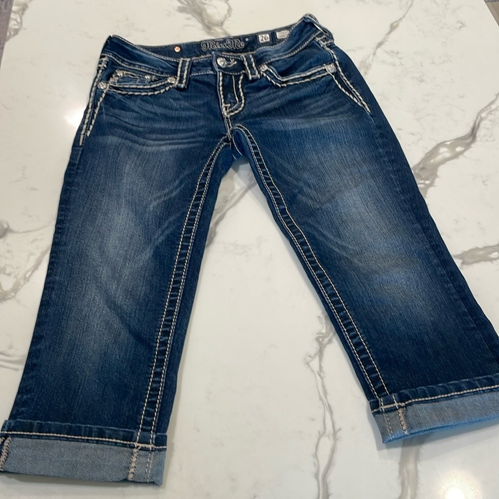 Miss Me Cuffed Capris